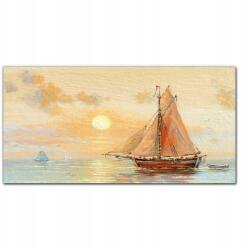 Coloray Vászonkép a nappaliba Hajó tenger égbolt 100x50 (010030010010000016737)