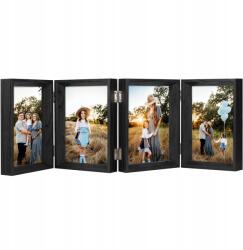  Képkeret 13x18 cm, zsanérokkal, fekete (four5x702)