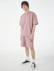 Shein Férfi Szett, tréningruha, póló, rövidnadrág, rózsaszín, Size 158