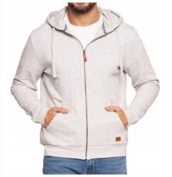 Moraj Férfi sport kapucnis pulóver 3XL világosszürke- bélelt, kenguru zseb (OBM6700-001)