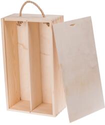 Bartu Fából készült Doboz Két bor tárolására Ajándék (PW6)