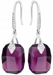 Mennica Świdnicka Ezüst 925 Lógó Cirkóniákkal Hosszú Kristály Gyönyörű Női Horog