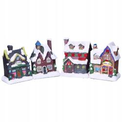 Kaemingk Karácsonyi figura havas led házikó (454/481401)