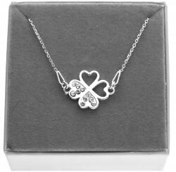 ArtWings Ezüst nyaklánc lóhere cirkónia szerencse Doboz Ezüst 925 45 cm