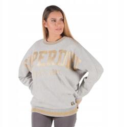 Superdry Szürke Laza Melange Pulóver (40) (593541)