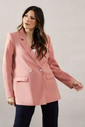 Wallis FC17206 Wallis Rózsaszín Oversize Kétsoros Blazer (34) XL