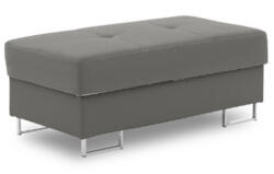 Greensite Rigatto Puff, Bársony, Világosszürke