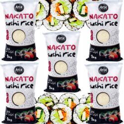 Asia Kitchen Multipack Ragasztó Rizs Sushihoz Nakato Kerek Gabona 5x1kg Asia Kitchen
