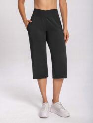 Shein EC11215 Shein Magas Derekú, Vágott Halásznadrág (40) XL