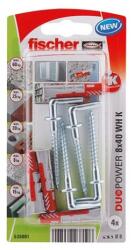 Fischer DuoPower 8 x 40 WH derékszögű kampóval (535001)
