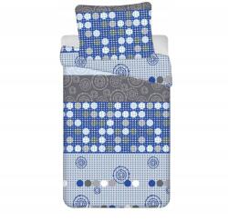 Jerry Fabrics Circles Blue poliészter huzat, kék 70×90+140×200 cm (8592753037911)