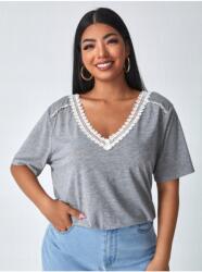 Shein Szürke Elasztikus Női Póló 42 XL Aaa