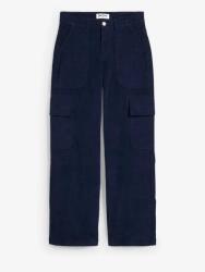 Bonprix 48-as Kordbársony Nadrág, stretch anyaggal, kék szín