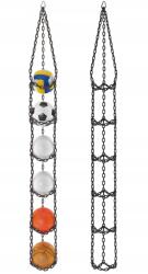 FBSYS Szuper Labdaakasztó 6 db Fbsys X6 labdához Fekete (FBSYS-x6-czarno-biały)