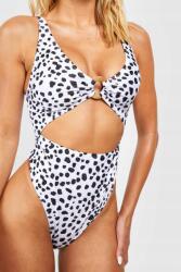 Boohoo T41306 Boohoo Fürdőruha Kivágással Állatmintás Kontraszt XL