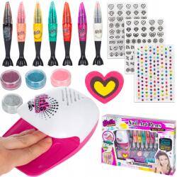 MalPlay Körömdíszítő Festő Készlet Kozmetikumok Gyerekeknek Filctollak Lámpa (108510)