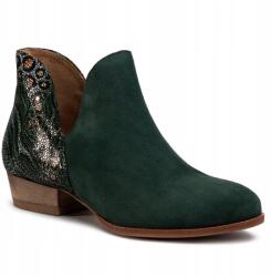 Maciejka 04091-19 női lapos sarkú bokacsizma zöld méret36 (04091-19/00-5)