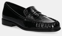 MICHAEL Michael Kors bőr mokaszin Carlson fekete, női, lapos talpú, 40F4CSFP1A. 001 - fekete Női 36