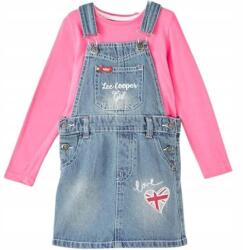 Lee Cooper lányka overall szett farmerblúzzal, 140 cm méret (LC11594 2 RO)
