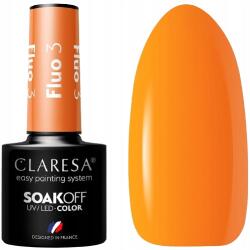 Claresa Hibrid lakk Fluo 3 5G Neon narancs Szuper pigmentáció (4mass S.A.)