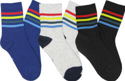 YOCLUB 39-42 3PAK sima pamut zokni sündisznó csíkos mintával Yoclub (39-42 paski)