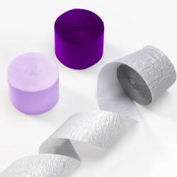 Krepp papír krepp nyújtható vastag papír többszínű 6db-os szett