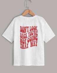 Shein póló, hátnyomattal, kerek nyakú, rövid ujjú, Size 152, 62.5% poliészter