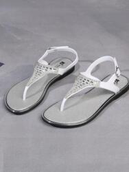 Shein Ezüst Női Flip-flop Papucs Elegáns 38 Eac (89)