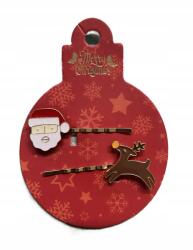 Karácsonyi hajcsatok/hajcsatok - 2 db-os szett (8721123600756)