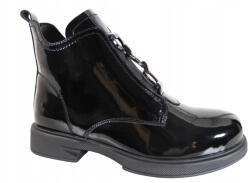 D&A Bokacsizma D&a CR42-020 MÉRET37 Bőr Fekete Lakk (CR42-020)