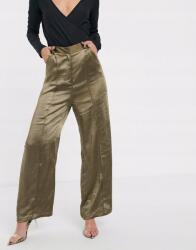 Unique21 Hosszú Szatén Olíva Nadrág