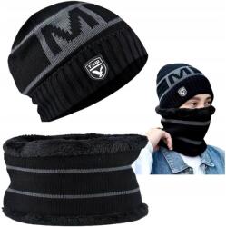 EdiBazzar Téli Férfi Meleg Szett Baseball Sapka Kémény Téli Meleg Golf (Czapka Komin Ocieplany Komplet Zimowy Męski)