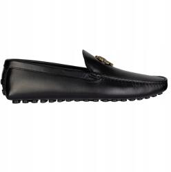 Roberto Cavalli luxus férfi papucs Italy Black Gold roz. 45 (22516 A)