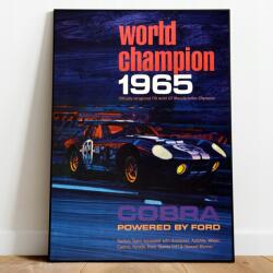  Cobra Racing fali poszter Ford 1965 A3 (plakat do garażu pokoju samochody)