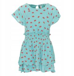 Pepe Jeans kék mintás ruha, Size 14L, viszkóz, mini, rövid ujjú, lányoknak (379684)