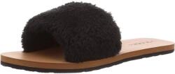 Volcom női nyári flip-flop papucs kényelmes szőrme divatos fekete méret 38 (W0812008 BLK)
