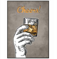  Whisky poszter a Cheers Bár Pub Nappalijába A3 (Plakat Dekoracja do pubu, salonu)