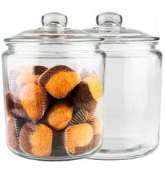SuperButelki Üveg Tároló Ételtároló Uborka Tészta Liszt 4L Üveg Fedél (SLOJ_CIACHO_4000)