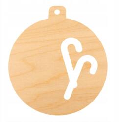 Loveart Fa dísz medál gömb 6cm Loveart Decoupage dekoráció (1586)