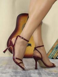 Shein A44114 Shein Bordó Magassarkú Szandál (38) 39 (sx2203178531416030)
