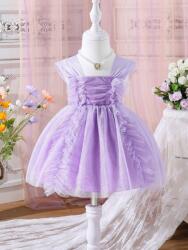 Shein Tüll fodros gyerek ruha, Size 80, lila