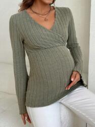 Shein LC34109 Shein Kismama Csíkos Hosszú Ujjú Blúz (41) L