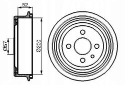 Bosch 0 986 477 018 Fékdob