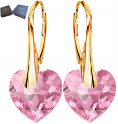 Mennica Świdnicka Fülbevaló Arany Ezüst 925 Lógó Szív Ékszerek Női Ajándék