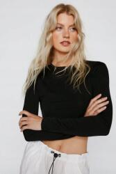 Nasty Gal Fekete Hosszú Ujjú Felső, Size 36