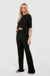 Boohoo HC44110 Boohoo Tall Bordázott Kötött Nadrág (41) 36