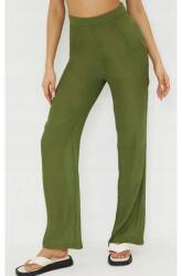 Prettylittlething Khaki Egyenes Cipzáras Nadrág (s) (565688)