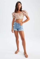 DeFacto IC03303 Defacto Hátán Megkötős Felső Virágmintás (27) XL