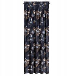 Eurofirany Szalagra kész függöny PEONIA2 140x270 fekete (EF_390377)