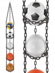 FBSYS labdatároló rendszer, 5 labdához, fekete, állítható hosszabbító (fbsys-x5-czarny)